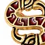 Broche pájaro longobardo en forma de S - Celtic Webmerchant
