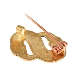 S-shaped Longobard bird brooch - Celtic Webmerchant