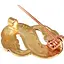 Broche pájaro longobardo en forma de S - Celtic Webmerchant