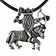 Pilgrim badge vulva on horseback - Celtic Webmerchant