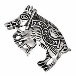 Pilgerabzeichen Schwein mit Dudelsack - Celtic Webmerchant