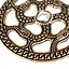 Pendentif disque mérovingien avec croix soleil - Celtic Webmerchant