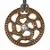 Pendentif disque mérovingien avec croix soleil - Celtic Webmerchant