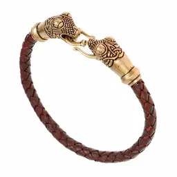 Leren Viking armband Oseberg - Celtic Webmerchant