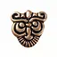 Wikinger-Rusvik-Gürtelbeschlag mit Gesicht - Celtic Webmerchant