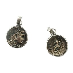 Ciondolo con moneta di Zeus ed Eracle - Celtic Webmerchant