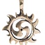 Vedhæng triskelion med sol - Celtic Webmerchant