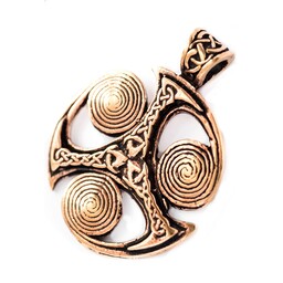 Keltisk vedhæng triskelion med spiraler - Celtic Webmerchant
