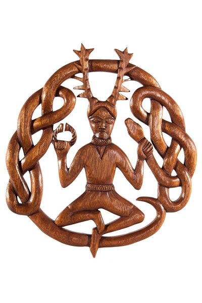 Woodcarving Cernunnos - Celtic Webmerchant