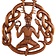 Cernunnos di scultura in legno - Celtic Webmerchant