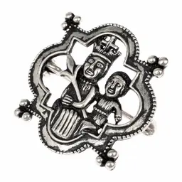 Mittelalterliche Brosche Madonna - Celtic Webmerchant