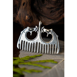 Viking Kamm Erike Stil, versilbert - Celtic Webmerchant
