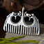 Viking comb Ringerike style, silvered - Celtic Webmerchant