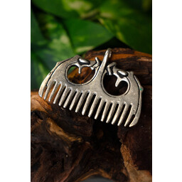 Viking Kamm Erike Stil, versilbert - Celtic Webmerchant
