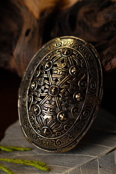 Broche de la tortuga Museo Británico, plateado - Celtic Webmerchant
