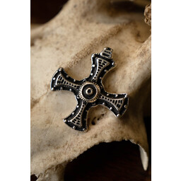 Cuthbert cross, silvered - Celtic Webmerchant