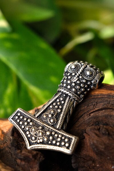 Thor's hammer of Oland, silvered - Celtic Webmerchant