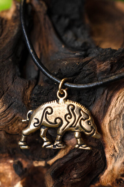 Celtic vedhæng Knocknagael sender bronze - Celtic Webmerchant