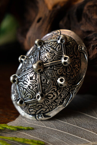 Broche tortue Dublin, argentait - Celtic Webmerchant