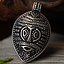 Amulet z maską wikingów Gotlandia, posrebrzony - Celtic Webmerchant