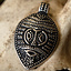 Amulet z maską wikingów Gotlandia, posrebrzony - Celtic Webmerchant