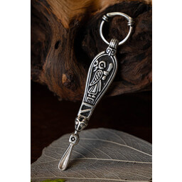Birka Viking oorlepel, graf 507, verzilverd - Celtic Webmerchant