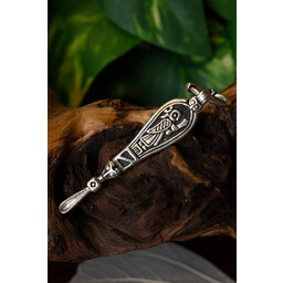 Birka Viking oorlepel, graf 507, verzilverd - Celtic Webmerchant