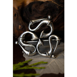 Roman Trompete Fibula, versilbert - Celtic Webmerchant