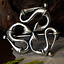 Roman Trompete Fibula, versilbert - Celtic Webmerchant