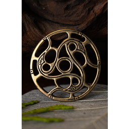 Trisquelion amuleto Vendel estilo, bronce - Celtic Webmerchant