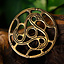 Trisquelion amuleto Vendel estilo, bronce - Celtic Webmerchant