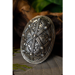 Schild Brosche Oseberg, versilbert, Preis pro Stück - Celtic Webmerchant
