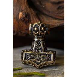 Ödeshög Mjolnir with knotwork, bronze - Celtic Webmerchant