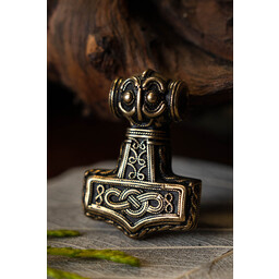 Ödeshög Mjolnir with knotwork, bronze - Celtic Webmerchant