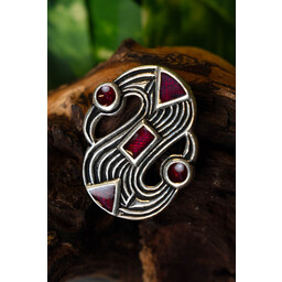 Laat-Merovingische S-fibula, verzilverd - Celtic Webmerchant