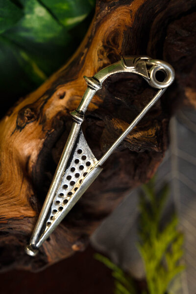 perone germanica 1 ° secolo dC., argentato - Celtic Webmerchant