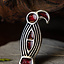 Alemanniske fugl fibula, forsølvede - Celtic Webmerchant