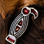 Alemannic bird fibula, silvered - Celtic Webmerchant