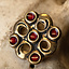 Merovingian cloisonne brooch - Celtic Webmerchant