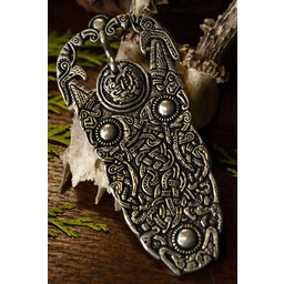 Sutton Hoo belt buckle, silvered - Celtic Webmerchant