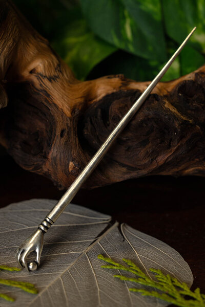 Romano horquilla Silchester, plateado - Celtic Webmerchant
