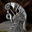 Germanischer Rabe Brosche Gotland, links, versilberte - Celtic Webmerchant