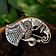 Germanischer Rabe Brosche Gotland, rechts, versilberte - Celtic Webmerchant