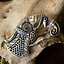 Germanic raven brooch Gotland, right, silvered - Celtic Webmerchant