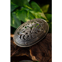 Viking schildbroche Jellingestijl, verzilverd, prijs per stuk - Celtic Webmerchant