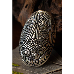 Schildkröte Brosche Dorestad, versilbert - Celtic Webmerchant