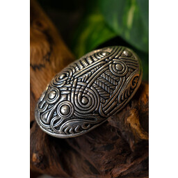 Schildkröte Brosche Dorestad, versilbert - Celtic Webmerchant