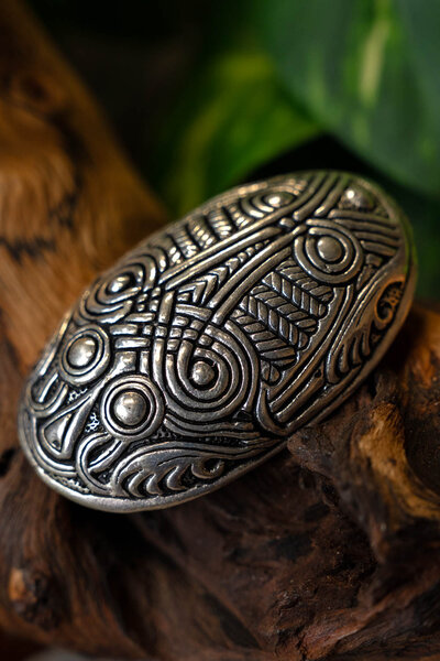 Turtle brosch Dorestad, försilvrade - Celtic Webmerchant