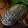 Schildkröte Brosche Dorestad, versilbert - Celtic Webmerchant