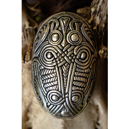 Schildkröte Brosche Dorestad, versilbert - Celtic Webmerchant
